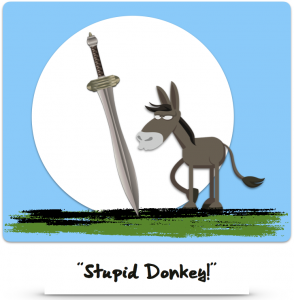 stupid-donkey-green-grass-blue-sky-balaam-story